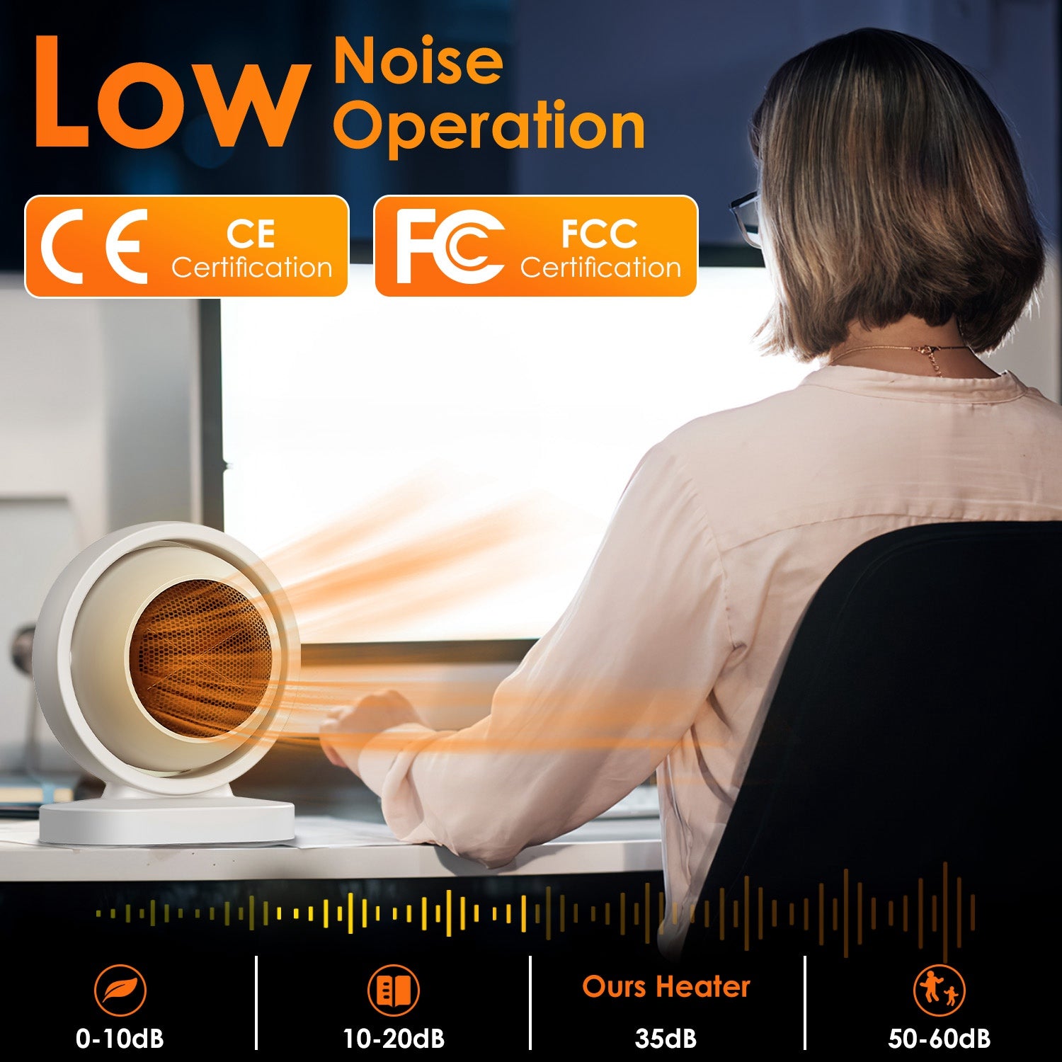 1Pc 380W Portable Heater